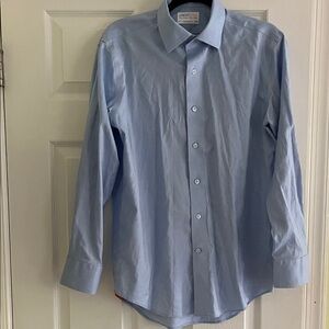 Lorenzo Uomo Blue Dress Shirt 15 1/2, 32/33 regular fit